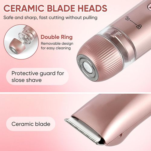 🌸Tondeuse Électrique Double Tête IPX7 Étanche Femme COD