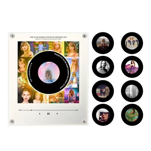 Aimant de réfrigérateur musical NFC personnalisé avec lecteur, 128 Mo Lecteur de musique programmable