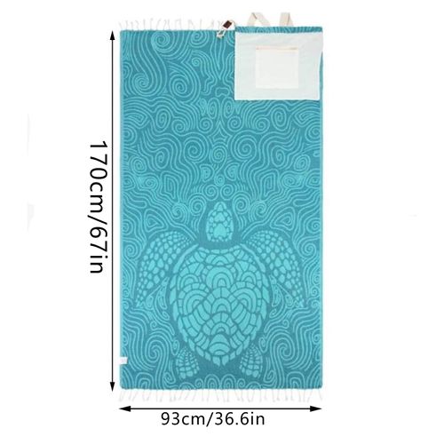 Sac serviette de plage 2 en 1 microfibre COD