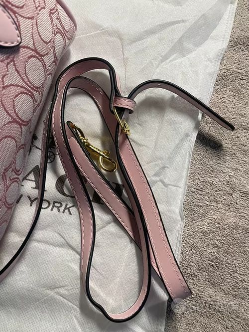Sac à main bowling rose strass avec bandoulière COD