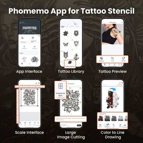 Imprimante Transfert Tatouage Sans Fil Mini TP31 COD
