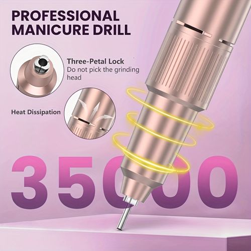 💅✨ Ponceuse à Ongles Électrique 35000 RPM avec Écran LCD — Finition Pro ! 🛑 Paiement à la Livraison (COD) 💰
