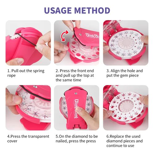 Machine à strass DIY pour cheveux fille COD