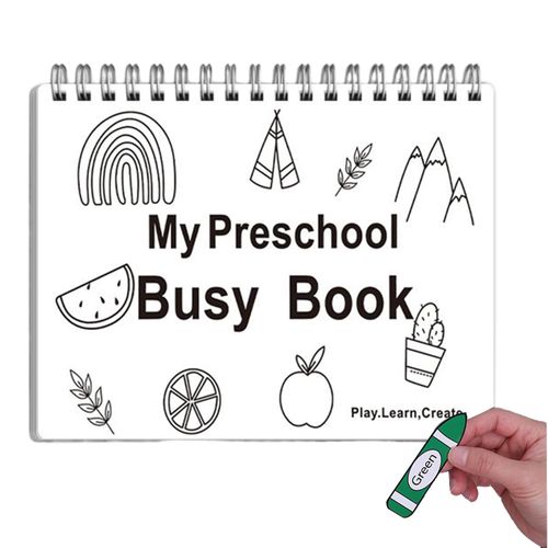 Livre Occupant Montessori Préscolaire pour Tout-Petits COD