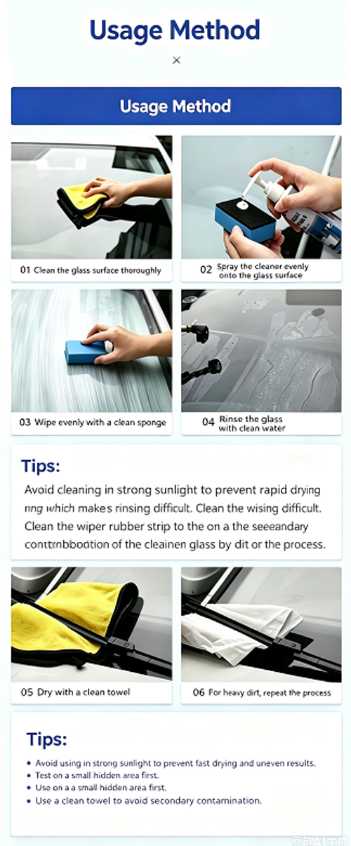 High‑Concentrate Windshield Oil‑Film Remover ,Multi‑Purpose Car Interior Cleaner,Car Interior Cleaner,
