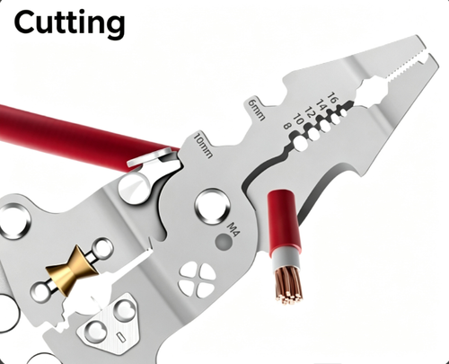 Folding Voltage‑Test Screwdriver Wire Stripper