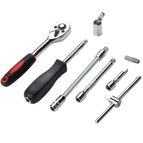 46Pcs Socket Wrench Set, Ratchet Socket Screwdriver Bit Kit with Storage Case for Car Repair Household DIY Hand Tools