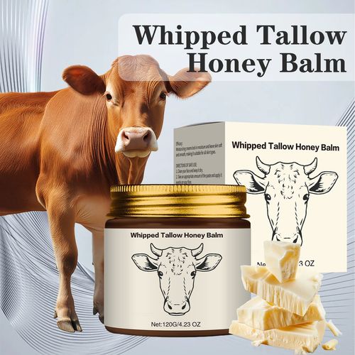Beef Tallow Honey Balm, Moisturizing Cream for Soft, Smooth Skin - Handmade All-Natural Moisturizer - Lavender, hydrating, comfort, moisture boost cream, luminous firming cream, body care, hydrating dry skin
