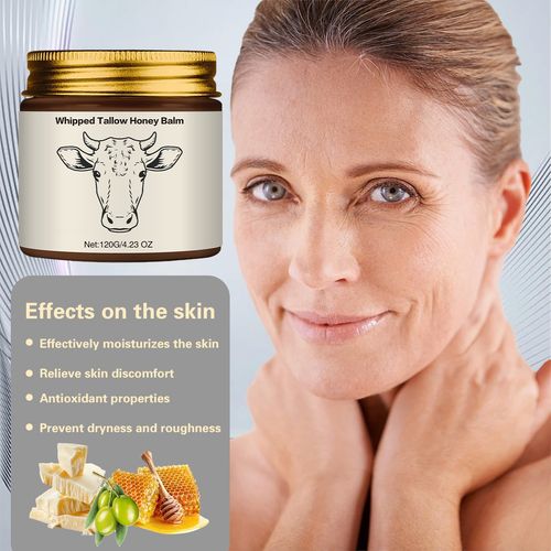 Beef Tallow Honey Balm, Moisturizing Cream for Soft, Smooth Skin - Handmade All-Natural Moisturizer - Lavender, hydrating, comfort, moisture boost cream, luminous firming cream, body care, hydrating dry skin
