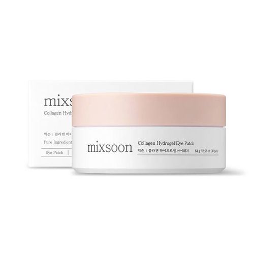 Korean Mixsoon Soybean Pink Hydrogel Eye Mask, Low-Molecular Collagen Penetration, Deep Hydration, Reduces Eye Wrinkles, Late-Night Rescue