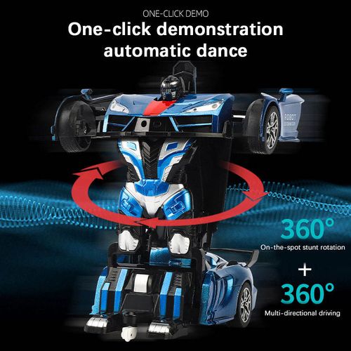 2 in 1 Transformation Robots Sports Vehicle Model Rc Car Deformation Robot Car Remote Control Car Toy for Children Gift