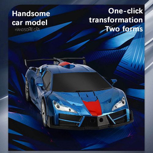 2 in 1 Transformation Robots Sports Vehicle Model Rc Car Deformation Robot Car Remote Control Car Toy for Children Gift