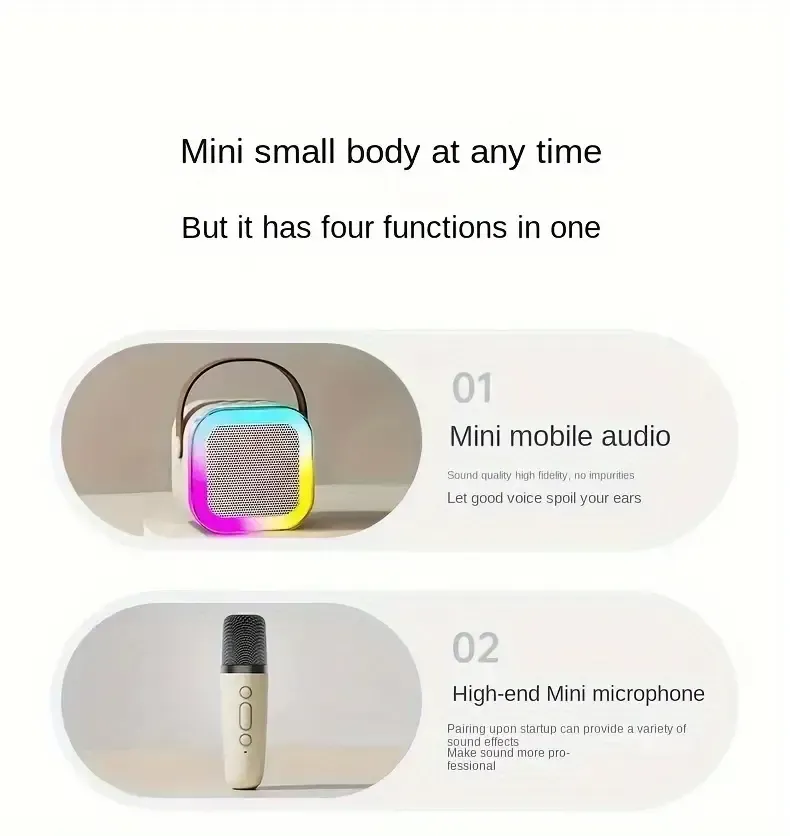 Haut-parleur Bluetooth sans fil avec microphone