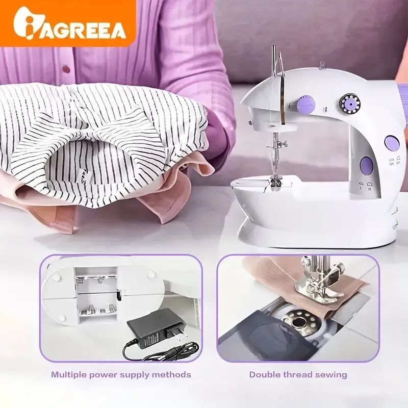 Mini machine à coudre domestique
