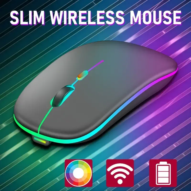 5 Lumière LED de la souris Bluetooth sans fil