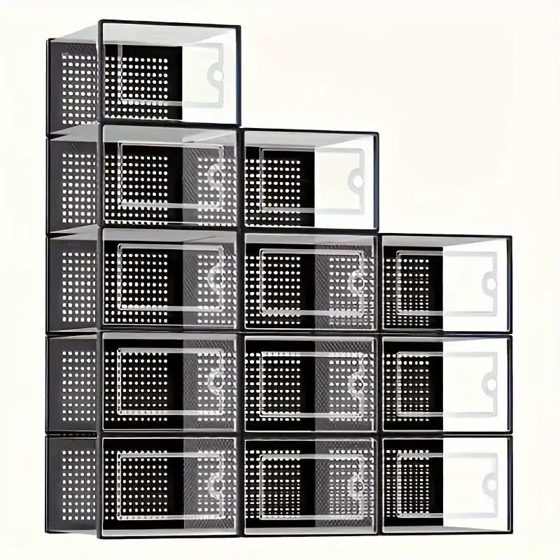 8 Étagère à chaussures empilable multifonctionnelle domestique