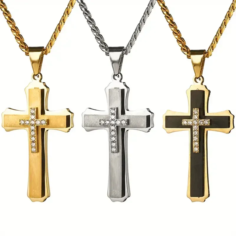 64 collier pendentif croix