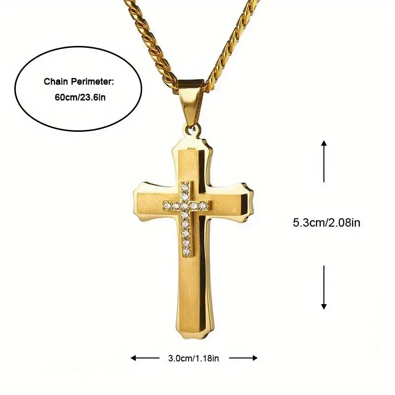 64 collier pendentif croix