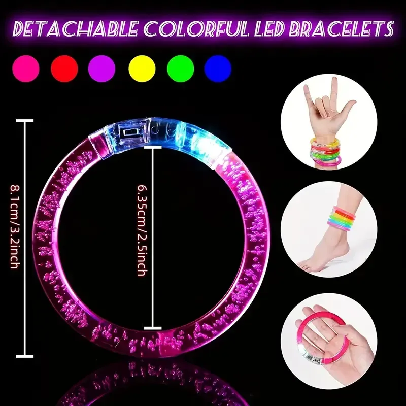 88 Bracelet lumineux coloré