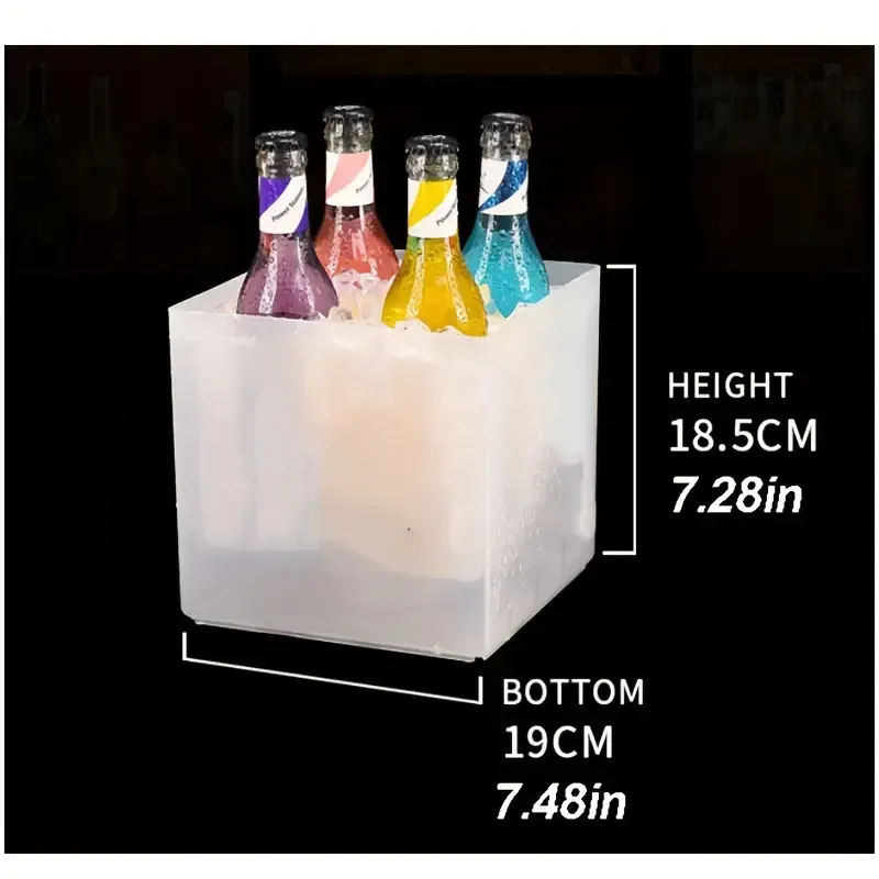 92 Seau à glace lumineux double couche