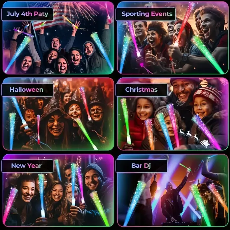 111 Bâton lumineux à fibre optique