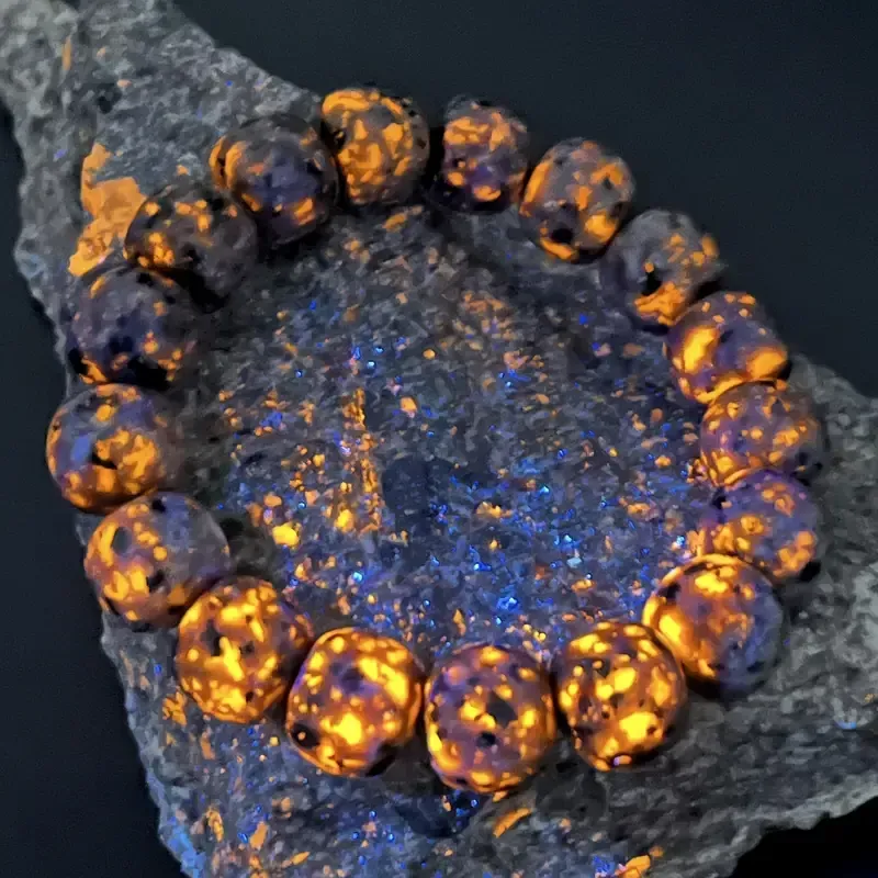 112 bracelet de perles de flamme