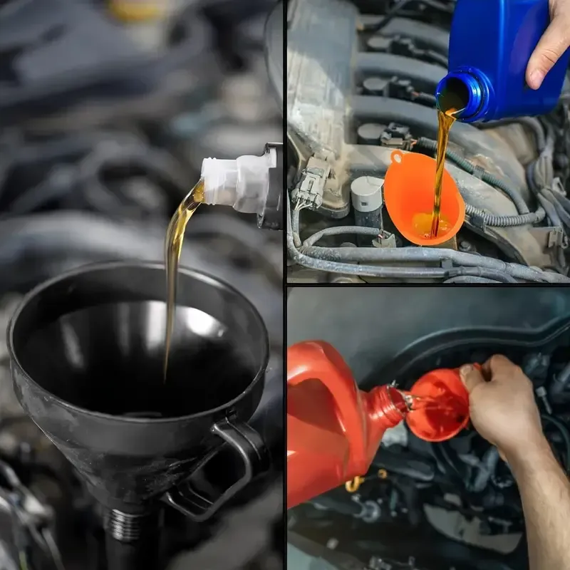 124 Ensemble d'entonnoirs à huile pour voiture, 3 pièces