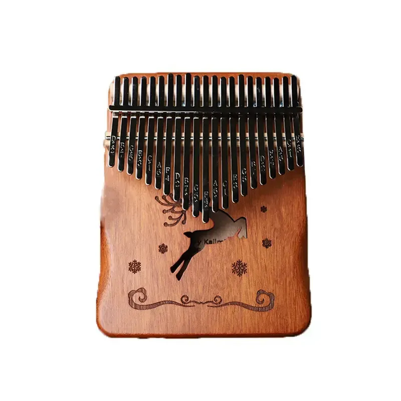 127piano à pouces en bois