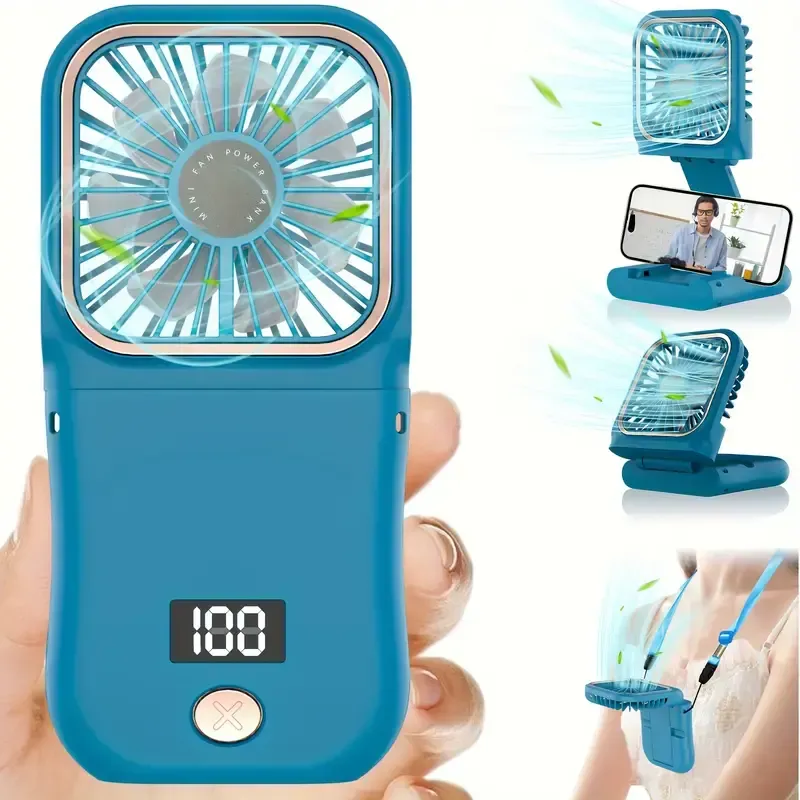 132 Petit ventilateur pliable rechargeable par USB
