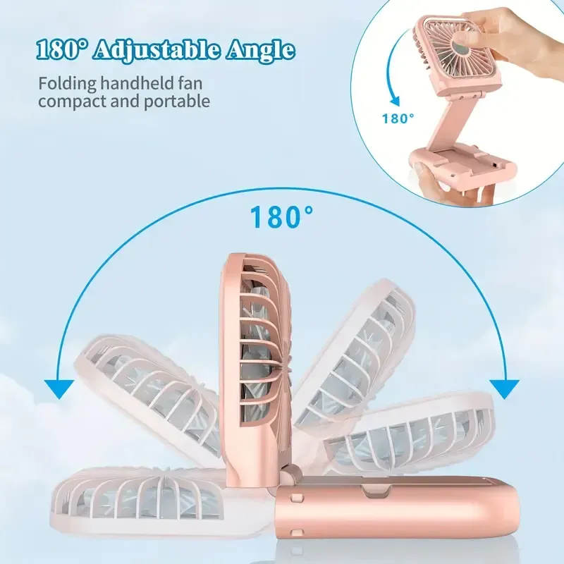 132 Petit ventilateur pliable rechargeable par USB