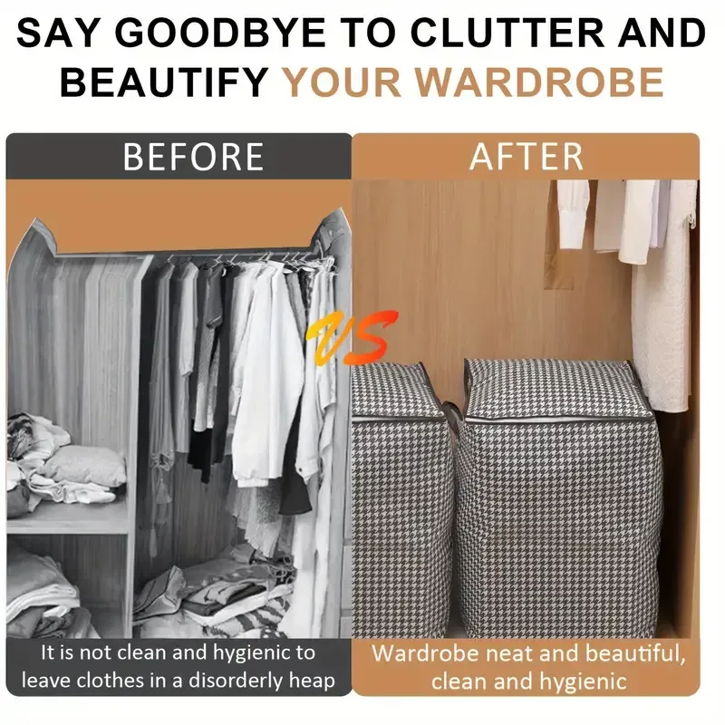 152 Paquet de 3 boîtes de rangement épaisses à carreaux