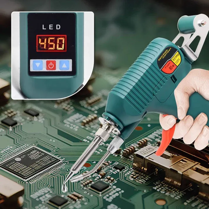 Digital Display Soldering Iron - Auto Feed tin wire