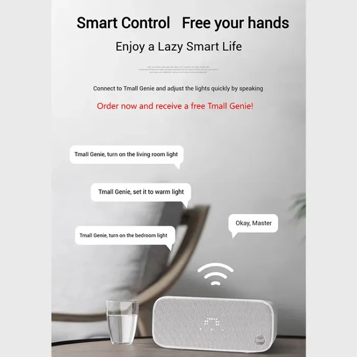 Multifunctional voice-controlled ceiling light