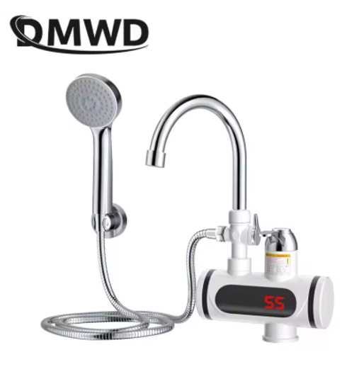 Instantaneous electric water heater with faucet and shower head🛀