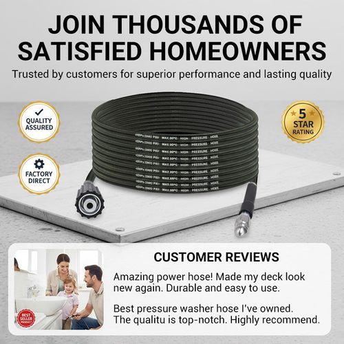 High-Pressure Sewer Jetter Hose with Nozzle+30m Explosion Proof Hose