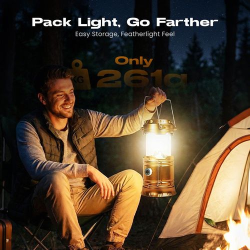 ✅ **6Pcs in One Large Box**Solar Powered Retractable Camping Light