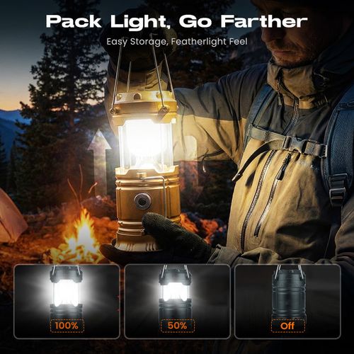 ✅ **6Pcs in One Large Box**Solar Powered Retractable Camping Light
