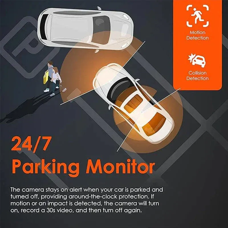 🏆60% Off!🚗4-Channel HD Dashcam with Front Interior Rear Recording🎥+32G Memory Card