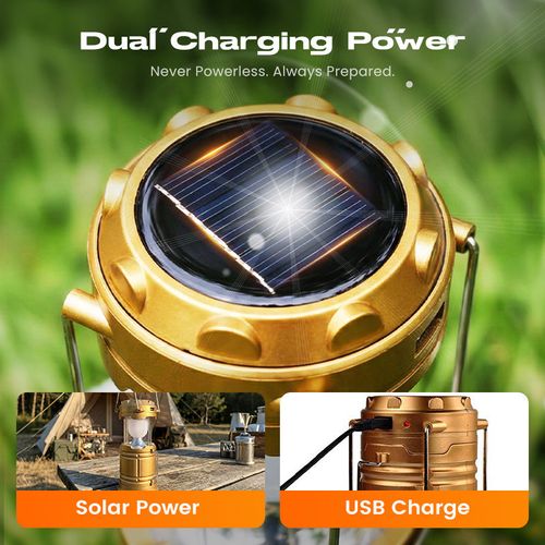 ✅ **6Pcs in One Large Box**Solar Powered Retractable Camping Light