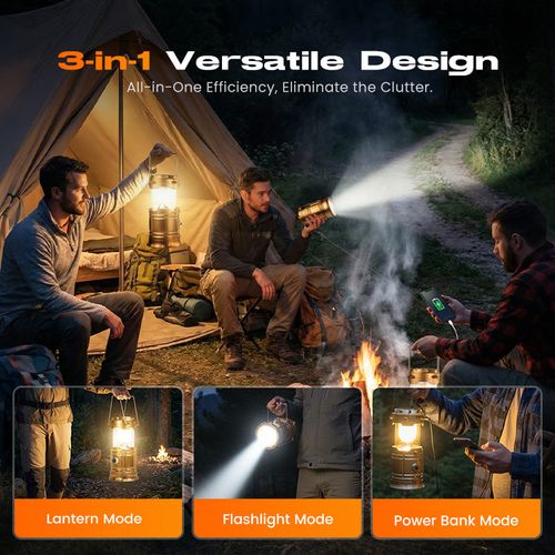 ✅ **6Pcs in One Large Box**Solar Powered Retractable Camping Light