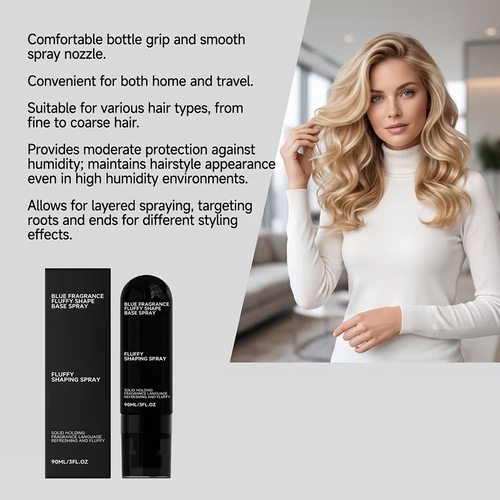2pcs Long Lasting Hair Styling Spray, Volumizing & Setting Spray, Fluffy Hair Shaping Spray for Lightweight, Bouncy Hair, Instant Root Lift & Flexible Hold.Just Spray On Hair Roots And Scrunch Gently, Fast Styling Without Complicated Operation.