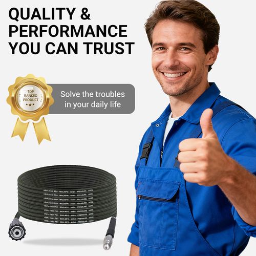 High-Pressure Sewer Jetter Hose with Nozzle+30m Explosion Proof Hose