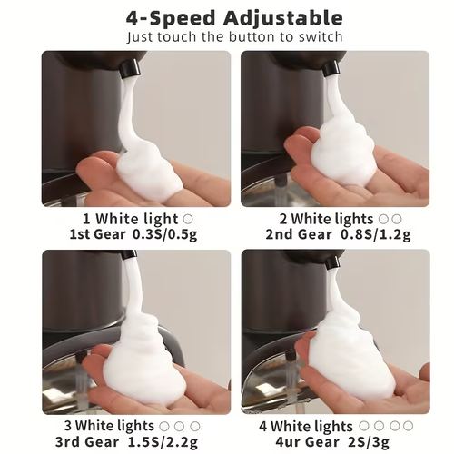 1Pc Smart Contactless Automatic Sensor Soap Dispenser, Rechargeable Foam Hand Wash Machine, Infrared Sensing Technology, 500Mah Lithium Battery, Suitable For Bathroom And Kitchen Automatic Sensor Soap Dispenser