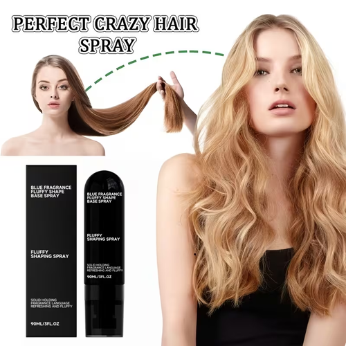 2pcs Long Lasting Hair Styling Spray, Volumizing & Setting Spray, Fluffy Hair Shaping Spray for Lightweight, Bouncy Hair, Instant Root Lift & Flexible Hold.Just Spray On Hair Roots And Scrunch Gently, Fast Styling Without Complicated Operation.