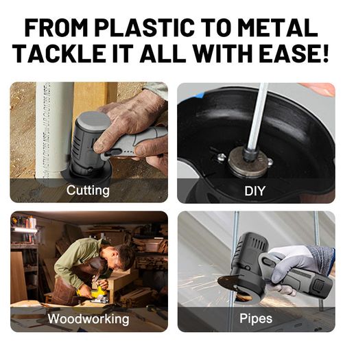 🧰16.8V Mini Angle Grinder with Cutting Disc