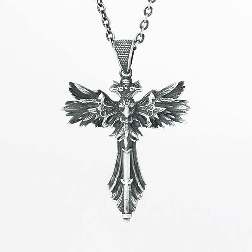 Retro Customizable Horus Cross Necklace