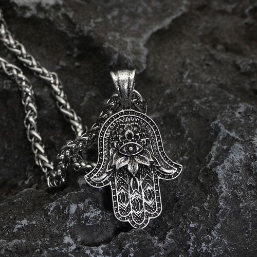 Vintage  Fatima's Hand Amulet Necklace