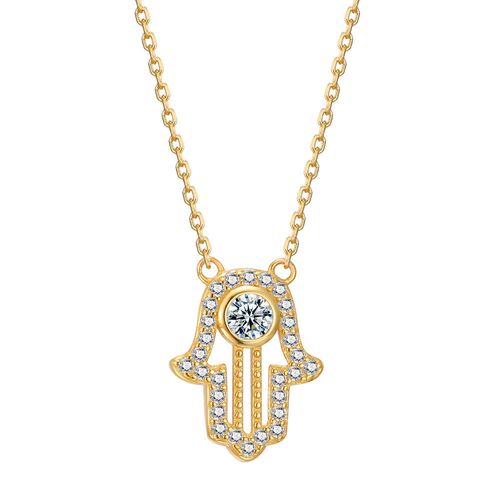 New Design 925 Silver Hamsa Hand of Fatima Necklace