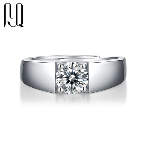 Luxury 1ct Moissanite D Color Ring 925 Sterling Silver Wedding Engagement Rings