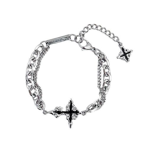 Hip Hop Christian Cross Bangle  Bracelet